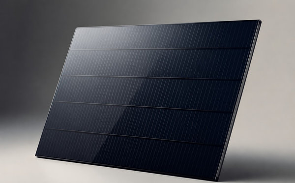 A frameless dark blue cadmium telluride thin-film solar glass panel