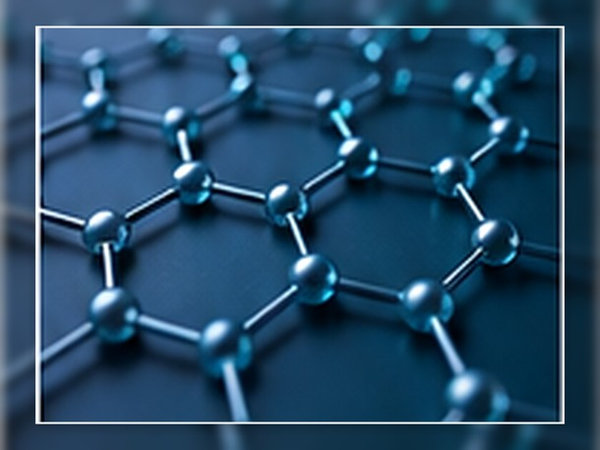 Atomic-scale lattice model representing gallium and oxygen bonding in an oxide semiconductor.