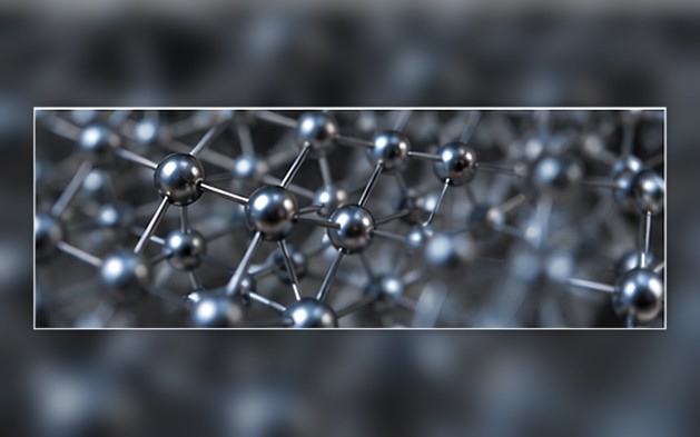 Atomic lattice visualization symbolizing the ordered structure and performance of a deposited compound coating.