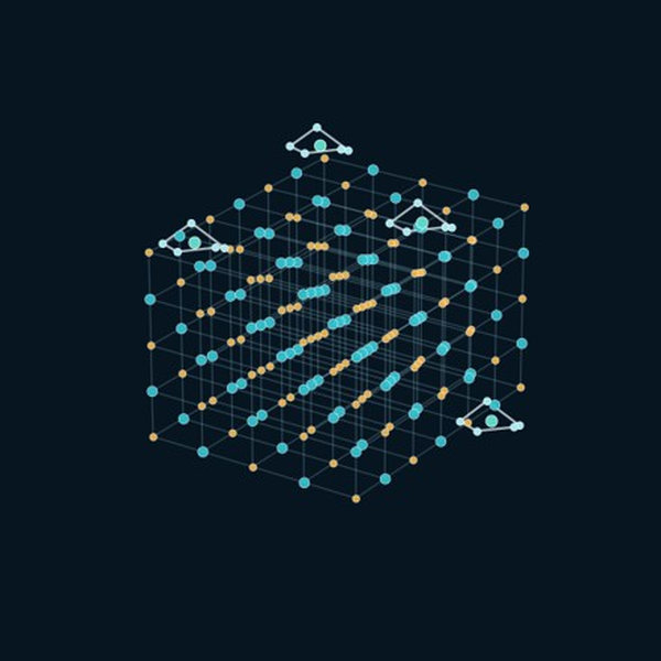 Three-dimensional molecular lattice formed by organic cations and halide anions.