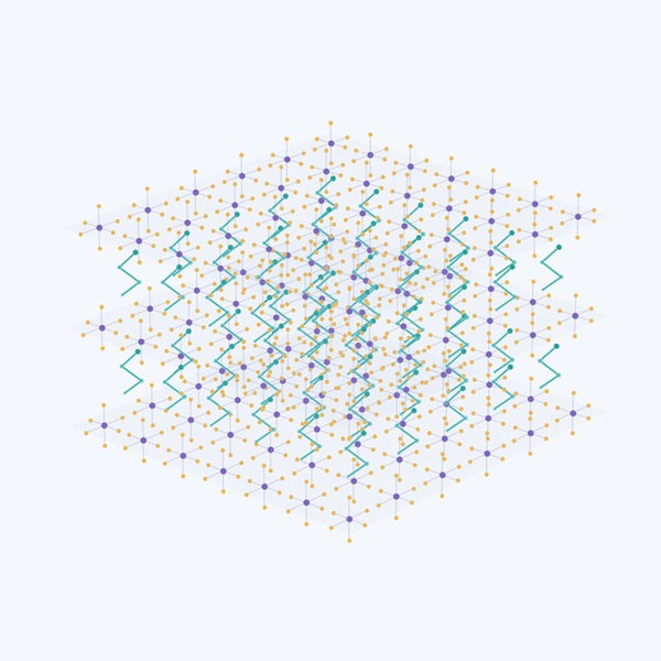 Layered hybrid perovskite architecture with organic spacer molecules positioned between metal-halide planes.
