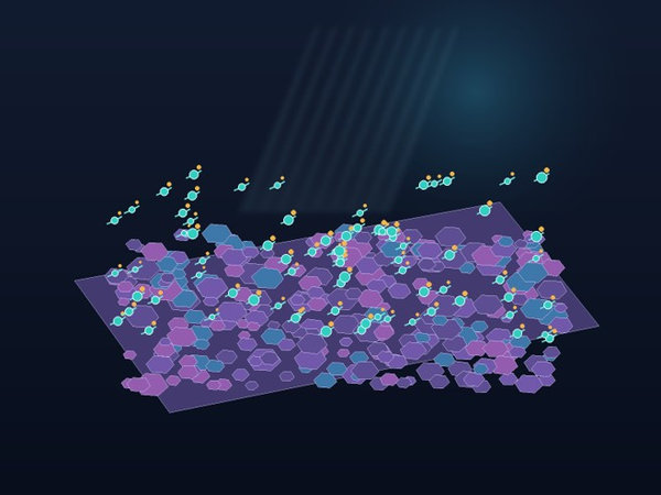 Molecular passivation species arranged over a textured semiconductor thin-film surface.