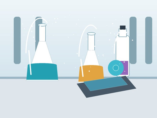 Glassware, precursor solutions, and a coated substrate arranged for energy-material processing.
